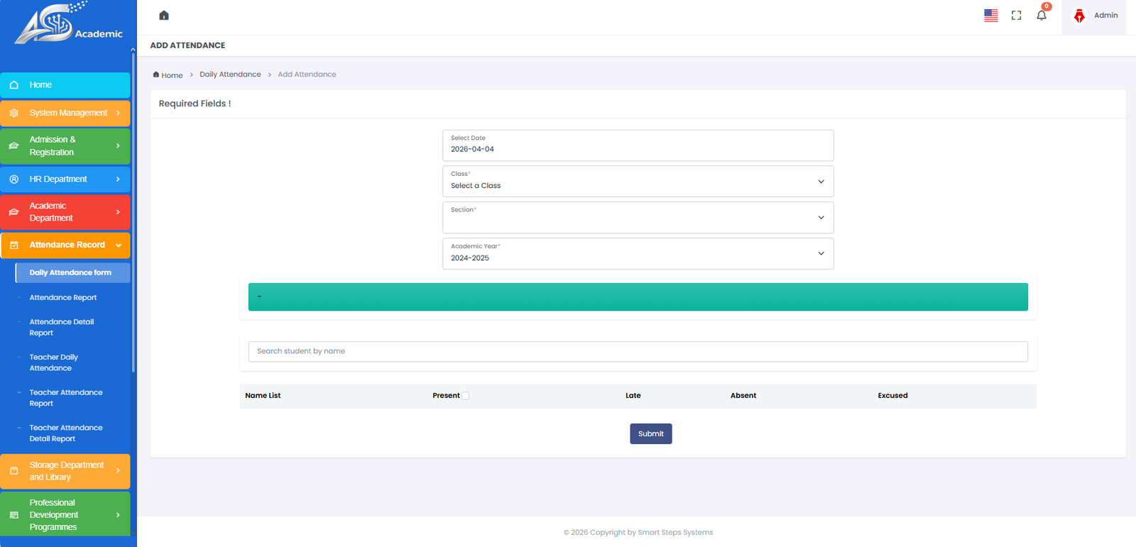 Attendance Form